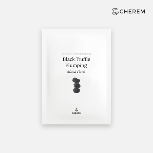 체르엠 블랙 트러플 플럼핑 마스크팩 5박스(25매)